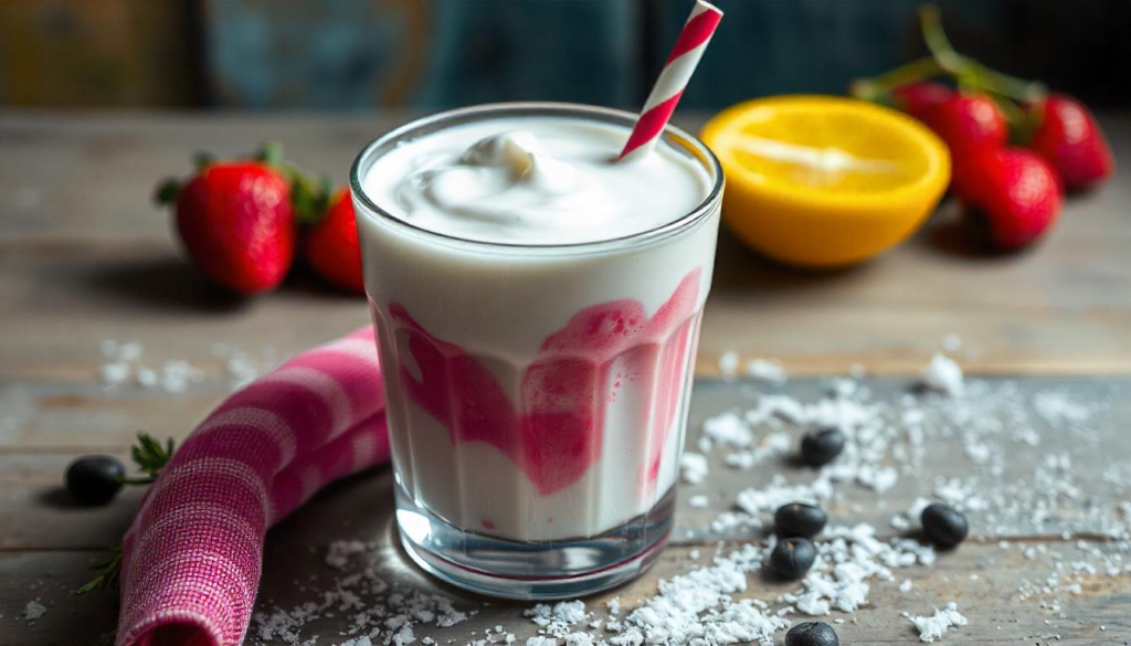 cold yogurt drink crossword