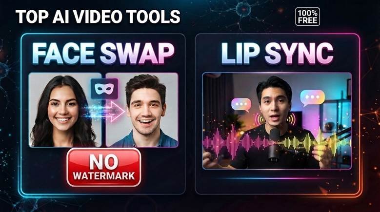 Top AI Video Tools: Free Face Swap Online Tools 2026 No Watermark and Lip Sync Features Free Face Swap